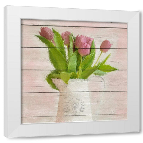 Spring Bloom White Modern Wood Framed Art Print by Allen, Kimberly