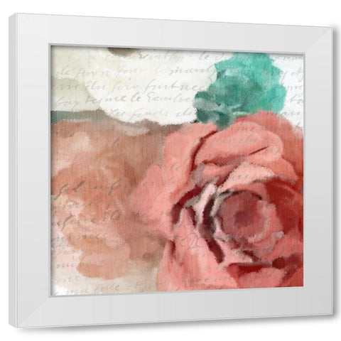 Sunday Blooms 1 White Modern Wood Framed Art Print by Kimberly, Allen