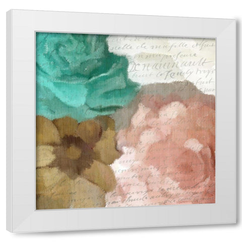 Sunday Blooms 2 White Modern Wood Framed Art Print by Kimberly, Allen