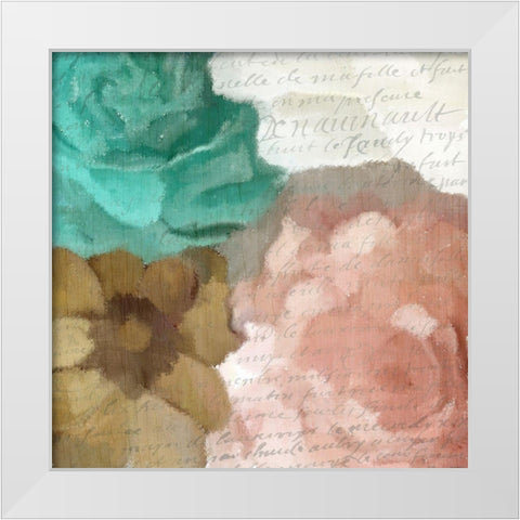 Sunday Blooms 2 White Modern Wood Framed Art Print by Kimberly, Allen