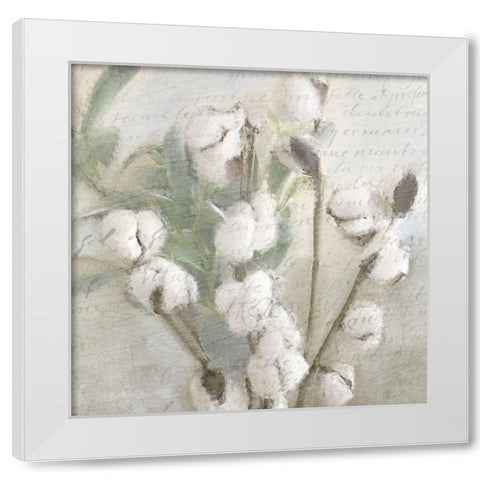 Soft Cotton 1 White Modern Wood Framed Art Print by Kimberly, Allen