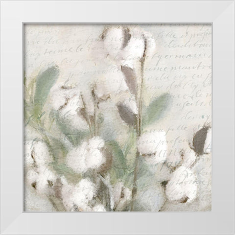 Soft Cotton 2 White Modern Wood Framed Art Print by Kimberly, Allen