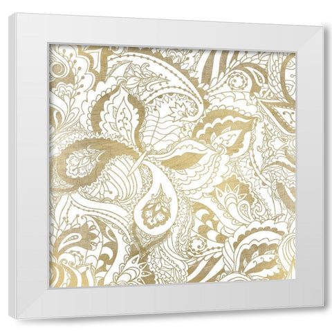 Gorgeous Pattern White Modern Wood Framed Art Print by Kimberly, Allen