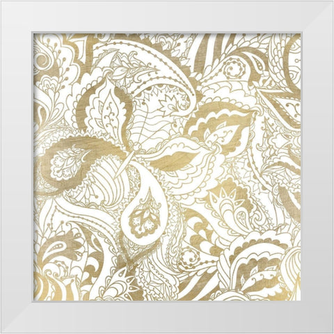 Gorgeous Pattern White Modern Wood Framed Art Print by Kimberly, Allen