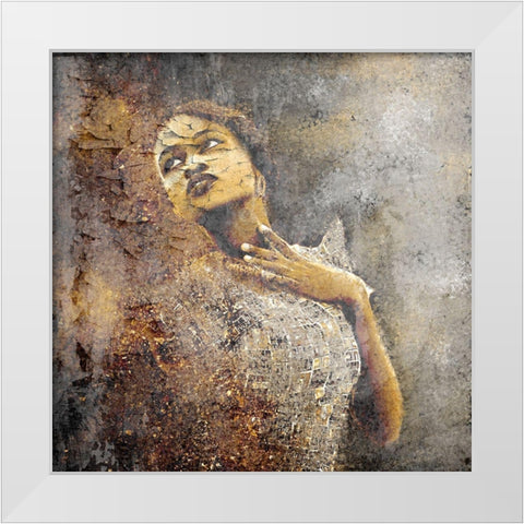 Dreamer White Modern Wood Framed Art Print by Kimberly, Allen