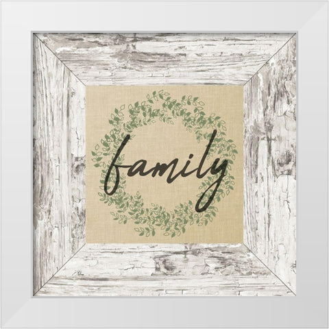 Family Frame White Modern Wood Framed Art Print by Kimberly, Allen