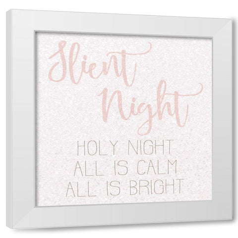 Slient Night White Modern Wood Framed Art Print by Kimberly, Allen