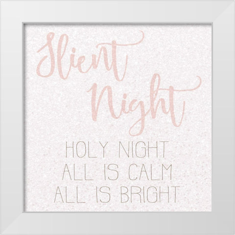 Slient Night White Modern Wood Framed Art Print by Kimberly, Allen