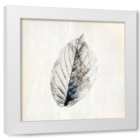 Marbled White 2 White Modern Wood Framed Art Print by Kimberly, Allen