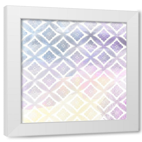 Watercolor Pattern 1 White Modern Wood Framed Art Print by Kimberly, Allen