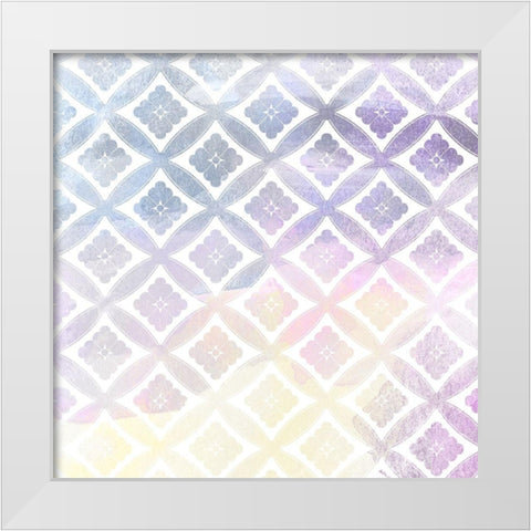 Watercolor Pattern 1 White Modern Wood Framed Art Print by Kimberly, Allen