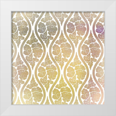 Watercolor Pattern 2 White Modern Wood Framed Art Print by Kimberly, Allen