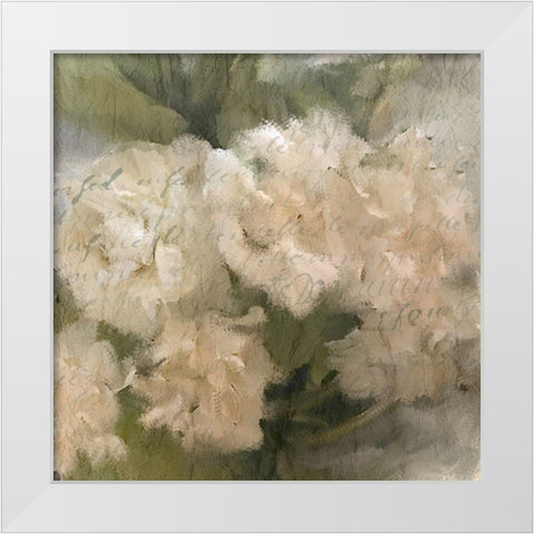 Summer Hydrangeas 1 White Modern Wood Framed Art Print by Kimberly, Allen