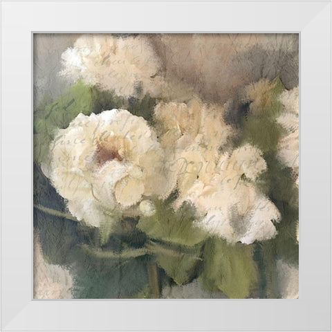 Summer Hydrangeas 2 White Modern Wood Framed Art Print by Kimberly, Allen