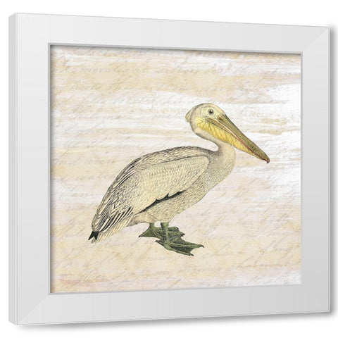 Shore Birds 3 White Modern Wood Framed Art Print by Kimberly, Allen