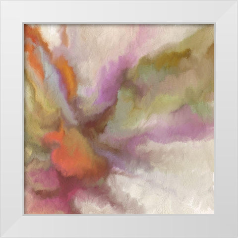Jewel Tones White Modern Wood Framed Art Print by Kimberly, Allen