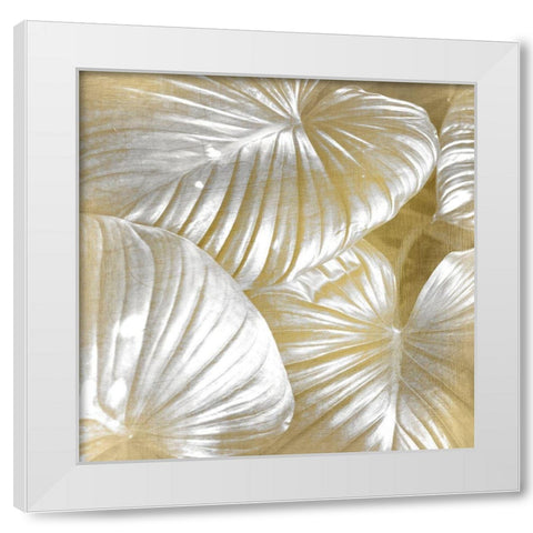 Tropic Gold 1 White Modern Wood Framed Art Print by Kimberly, Allen