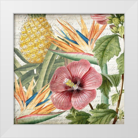 My Tropics 1 White Modern Wood Framed Art Print by Kimberly, Allen