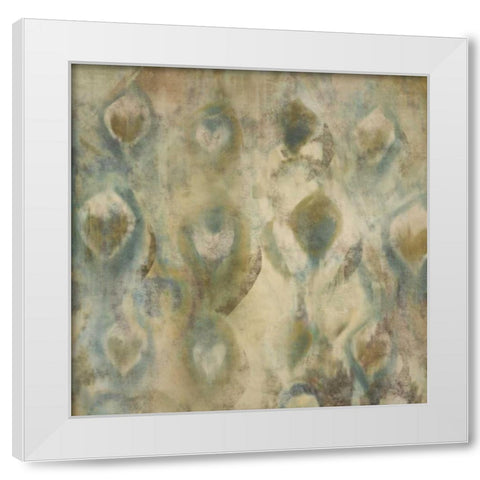 Raindrops White Modern Wood Framed Art Print by Allen, Kimberly