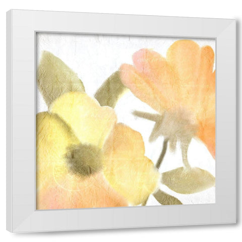 Summer Blooms 2 White Modern Wood Framed Art Print by Kimberly, Allen