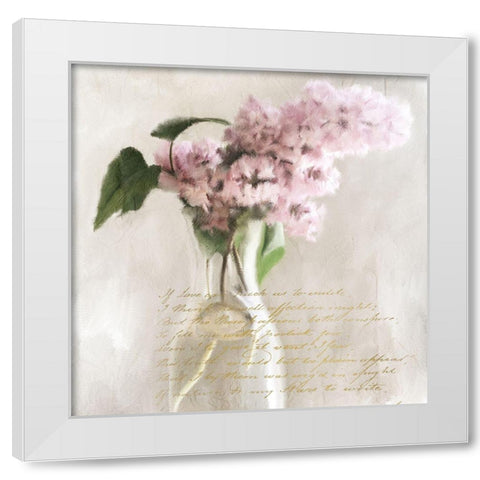 Hydrangea Purple White Modern Wood Framed Art Print by Kimberly, Allen