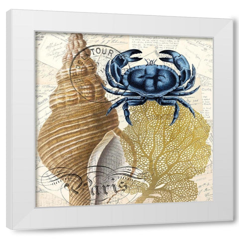 Coastal Day 1 White Modern Wood Framed Art Print by Kimberly, Allen