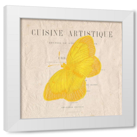 Butterfly in Color 1 White Modern Wood Framed Art Print by Kimberly, Allen