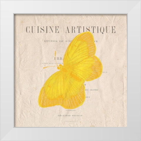 Butterfly in Color 1 White Modern Wood Framed Art Print by Kimberly, Allen