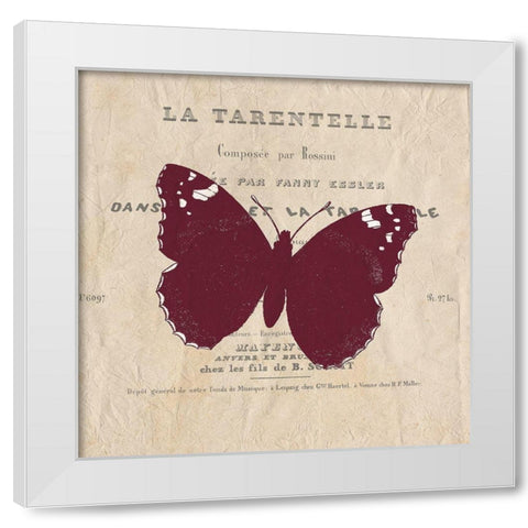 Butterfly in Color 2 White Modern Wood Framed Art Print by Kimberly, Allen