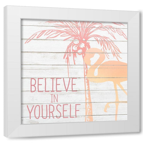 Stand Tall 3 White Modern Wood Framed Art Print by Kimberly, Allen