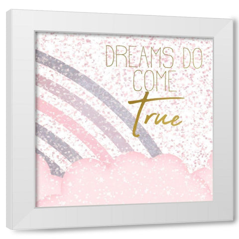Somewhere Over the Rainbow 3 White Modern Wood Framed Art Print by Kimberly, Allen