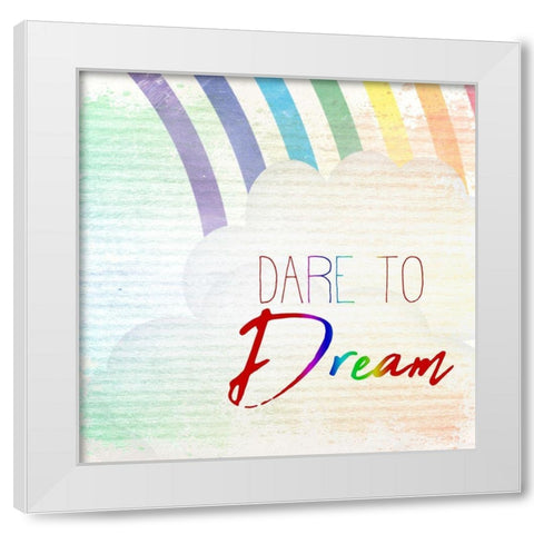 Somewhere over the Rainbow 2 White Modern Wood Framed Art Print by Kimberly, Allen