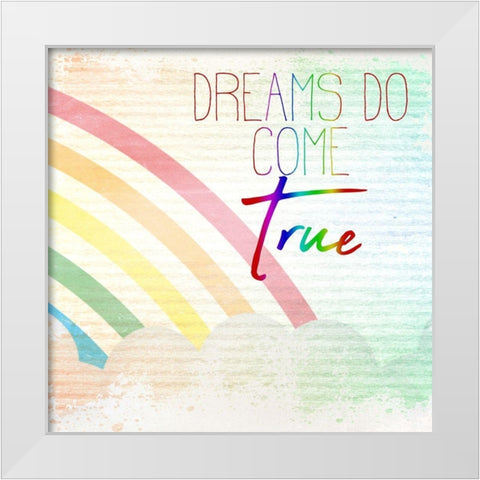 Somewhere over the Rainbow 3 White Modern Wood Framed Art Print by Kimberly, Allen