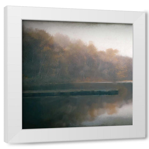 Cloudy Lake 1 White Modern Wood Framed Art Print by Allen, Kimberly