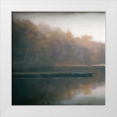 Cloudy Lake 1 White Modern Wood Framed Art Print by Allen, Kimberly