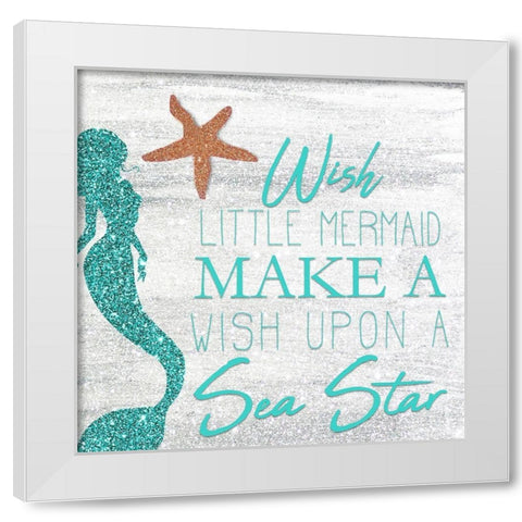 Mermaid Dreams 3 White Modern Wood Framed Art Print by Kimberly, Allen