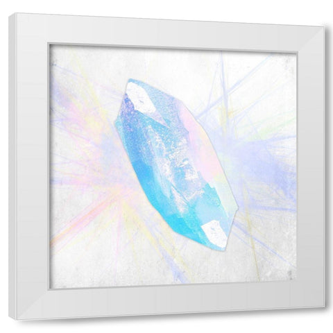 Crystal 1 White Modern Wood Framed Art Print by Kimberly, Allen