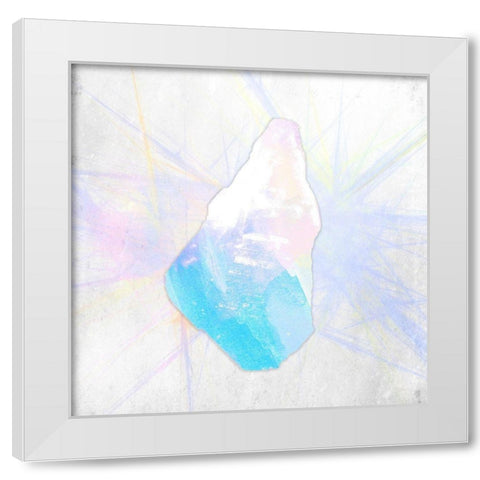 Crystal 2 White Modern Wood Framed Art Print by Kimberly, Allen