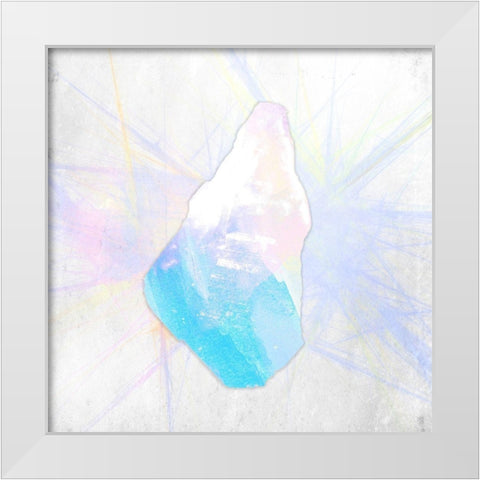 Crystal 2 White Modern Wood Framed Art Print by Kimberly, Allen
