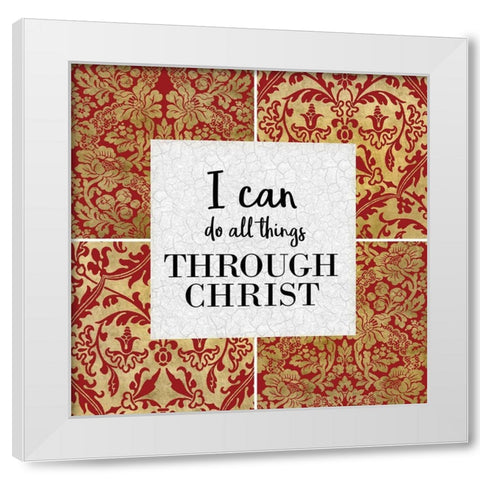 All Things 2 v2 White Modern Wood Framed Art Print by Kimberly, Allen