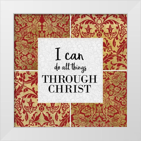 All Things 2 v2 White Modern Wood Framed Art Print by Kimberly, Allen