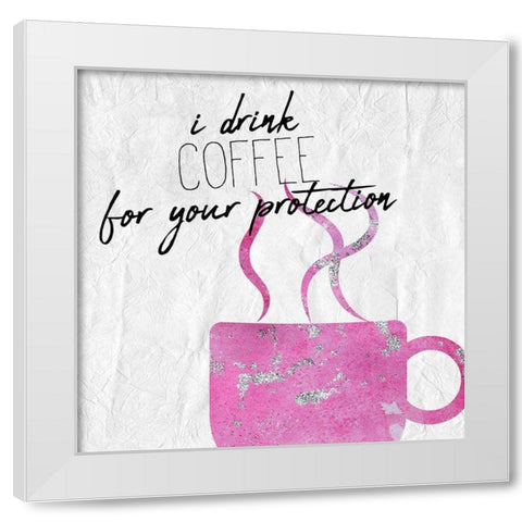 Coffee  Days 1 White Modern Wood Framed Art Print by Kimberly, Allen