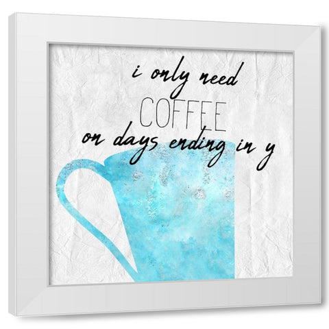 Coffee  Days 2 White Modern Wood Framed Art Print by Kimberly, Allen