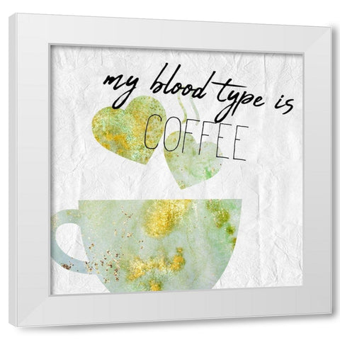 Coffee  Days 4 White Modern Wood Framed Art Print by Kimberly, Allen