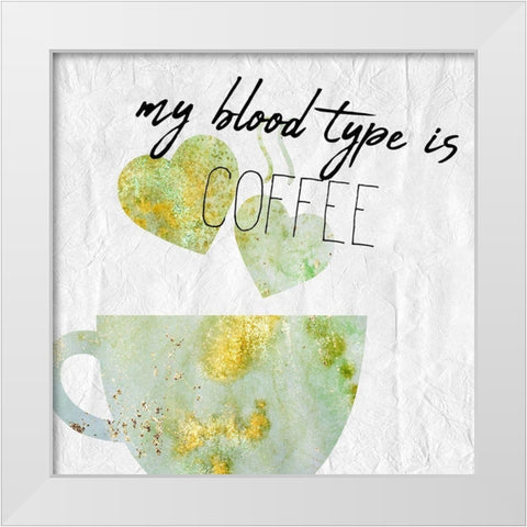 Coffee  Days 4 White Modern Wood Framed Art Print by Kimberly, Allen