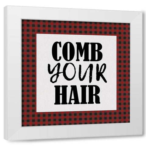 In the Bath Rules 2 White Modern Wood Framed Art Print by Kimberly, Allen