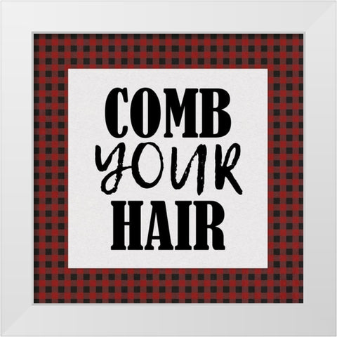 In the Bath Rules 2 White Modern Wood Framed Art Print by Kimberly, Allen