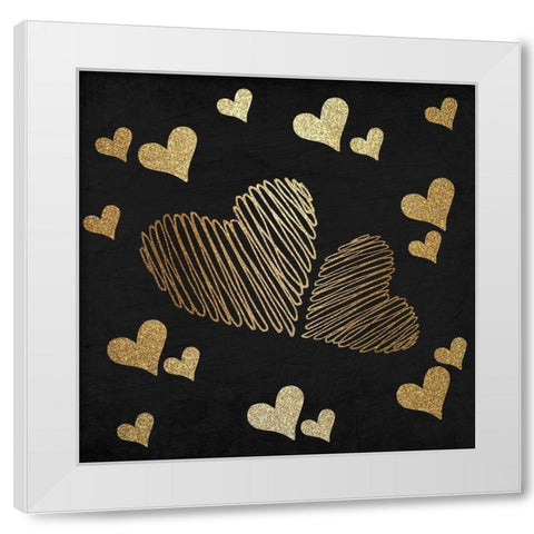 My Heart is in Paris 1 White Modern Wood Framed Art Print by Kimberly, Allen