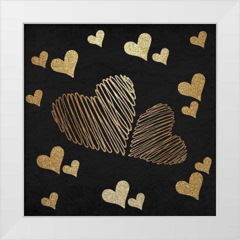 My Heart is in Paris 1 White Modern Wood Framed Art Print by Kimberly, Allen