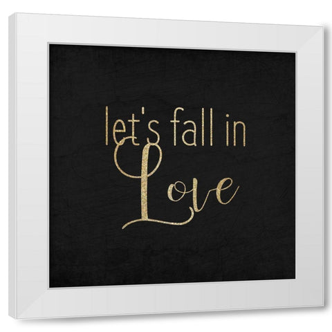 Fall in Love 1 White Modern Wood Framed Art Print by Kimberly, Allen